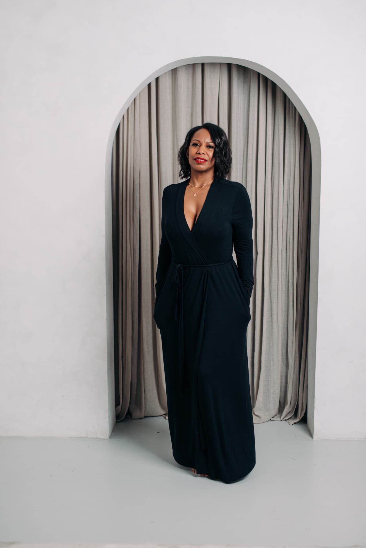 Charlene Salmon standing in an archway