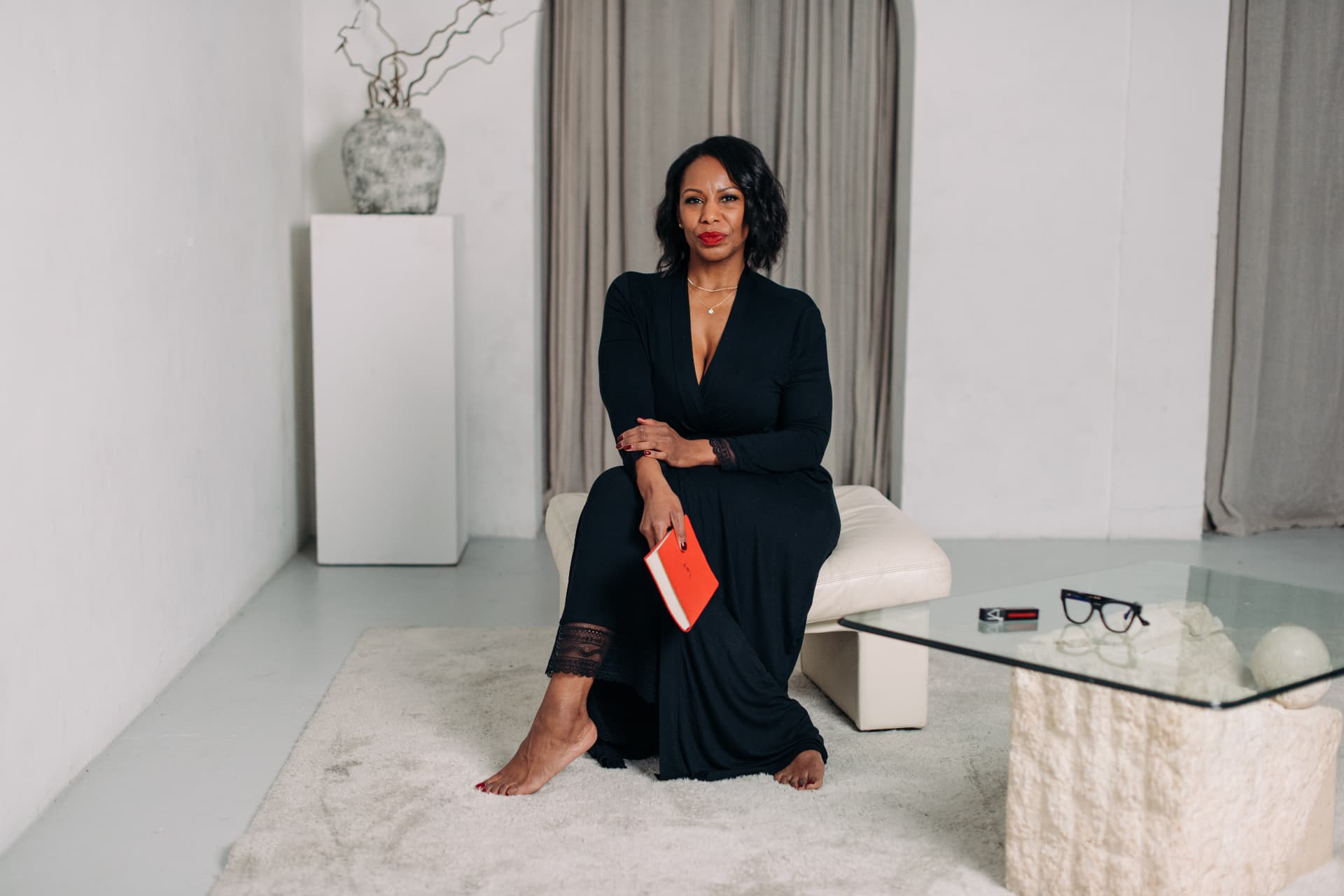 Charlene Salmon seated
